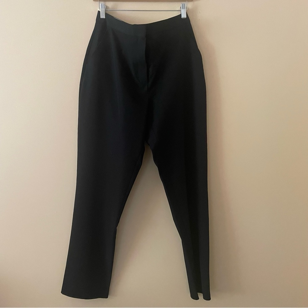 Topshop Black Classic Straight Leg Trousers